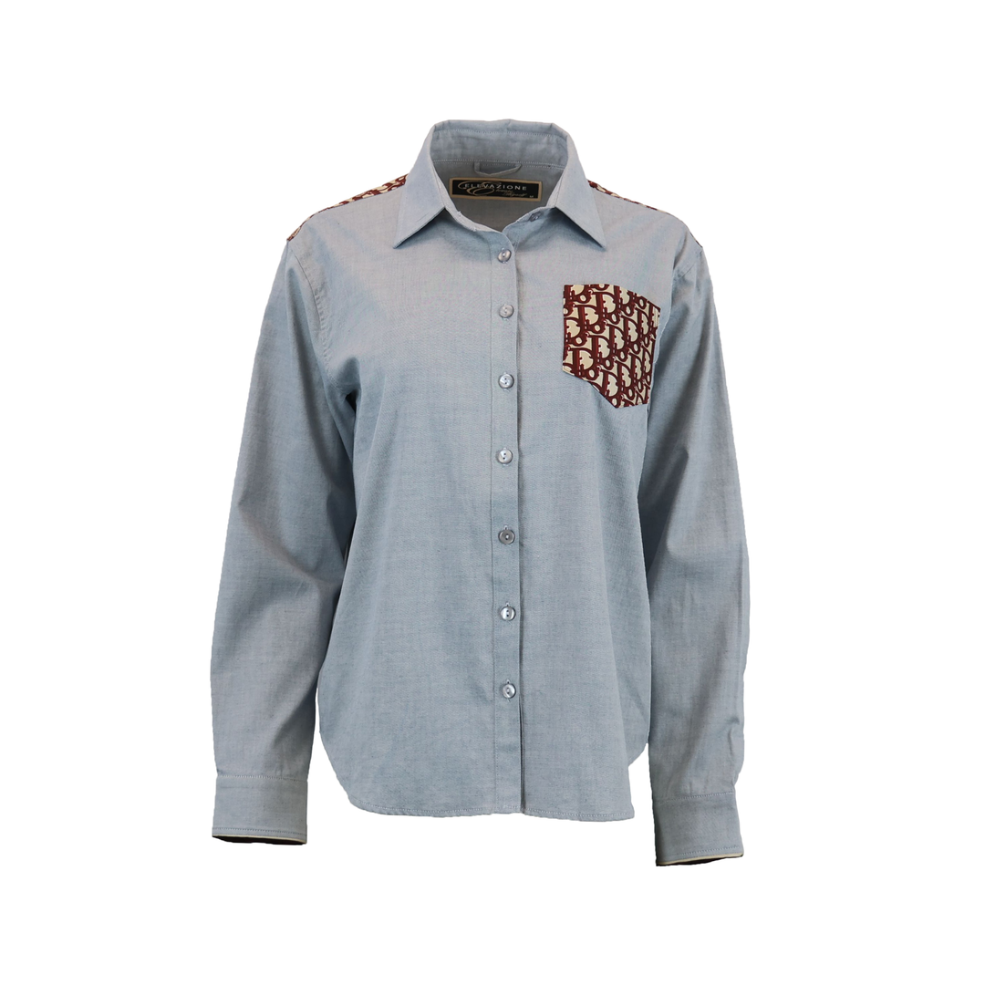 Monogram Designer Dress Shirt