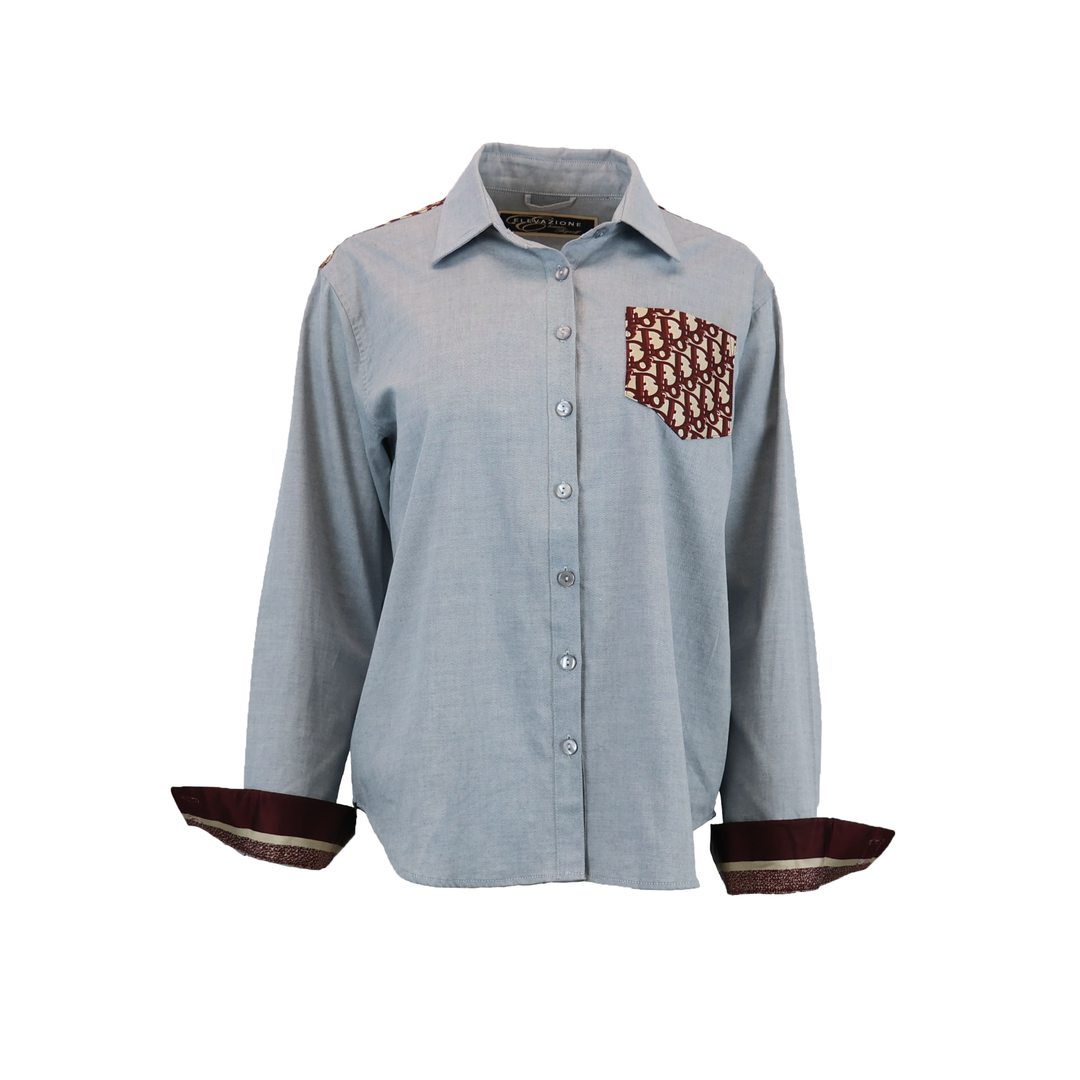 Monogram Designer Dress Shirt