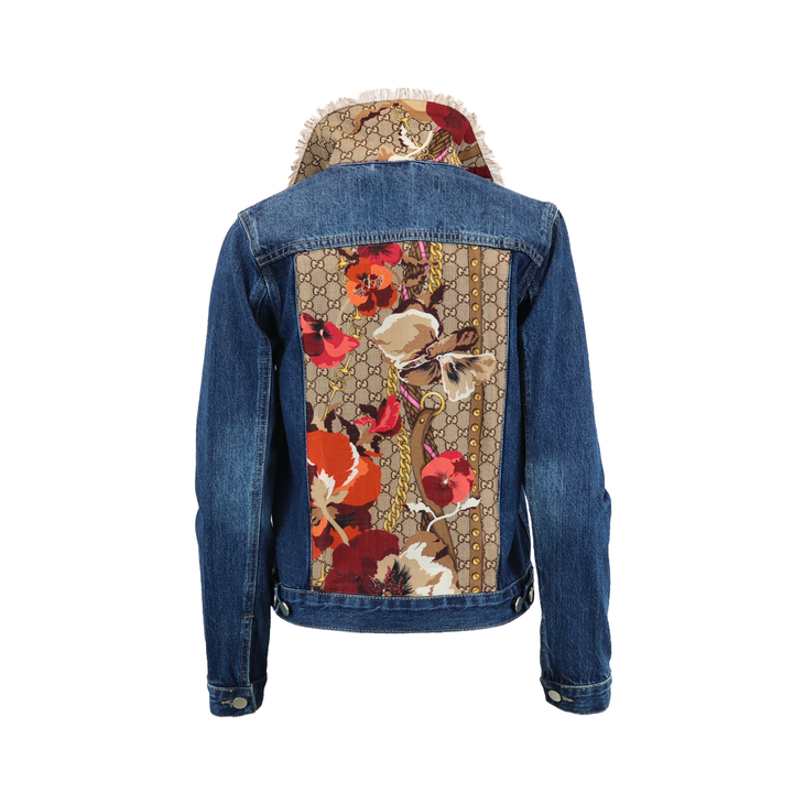 Floral Rodeo Saddle Designer Denim Jacket