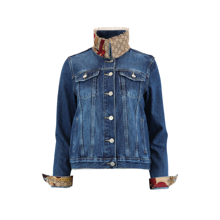 Floral Rodeo Saddle Designer Denim Jacket