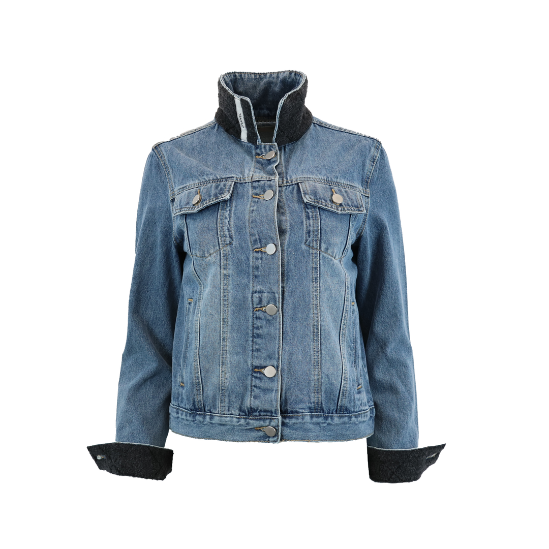 Cashmere Designer Denim Jacket