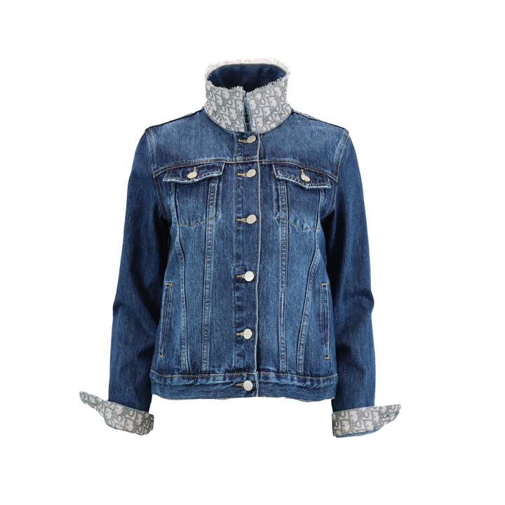 Monogram on Saddle Designer Denim Jacket