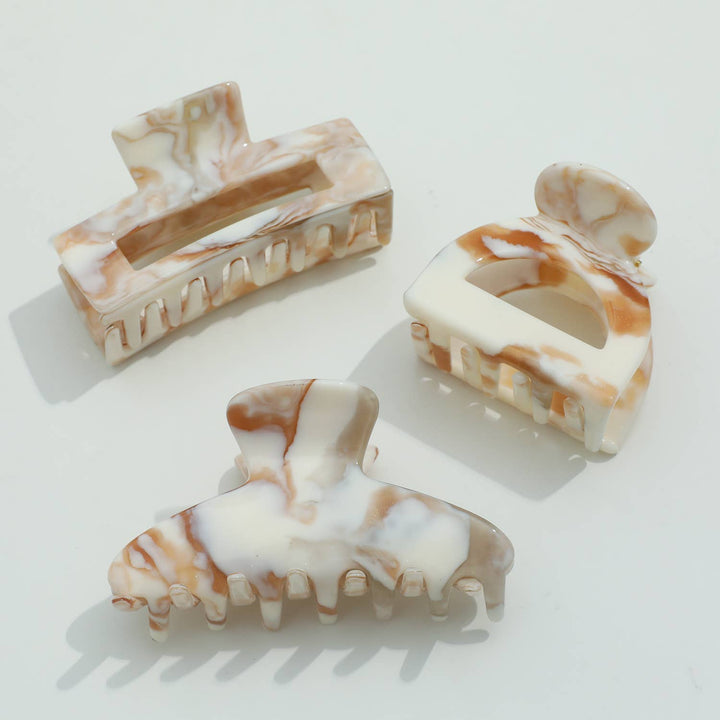 Calacatta Gold Eco-Friendly Claw Clips