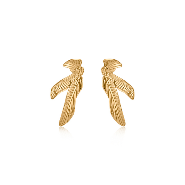 STILIANA FLORAL STAINLESS STEEL EARRINGS