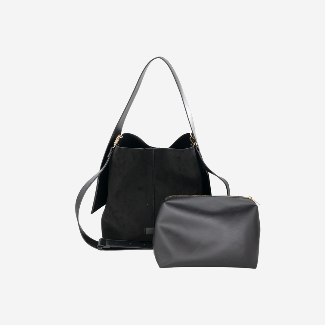 Large Suede Hobo Bag