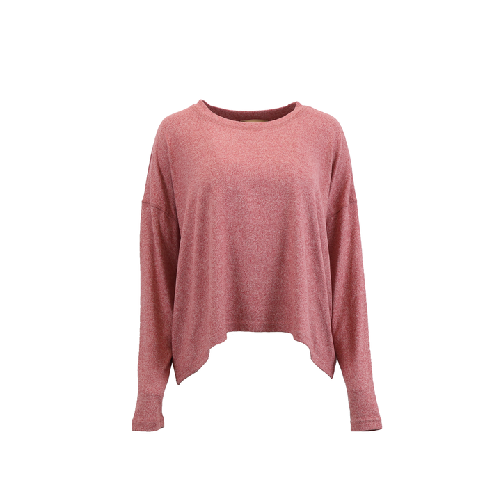 Brushed Pleat Hacci Lounge Long Sleeve