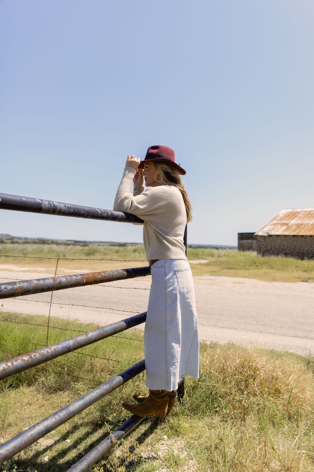 Bubble Sleeve V-Neck Knit Sweater