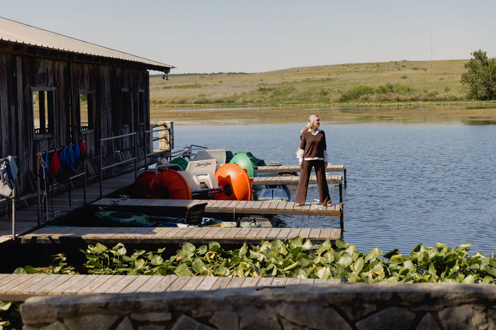 V-Neck 3/4 Sleeve Knit Top