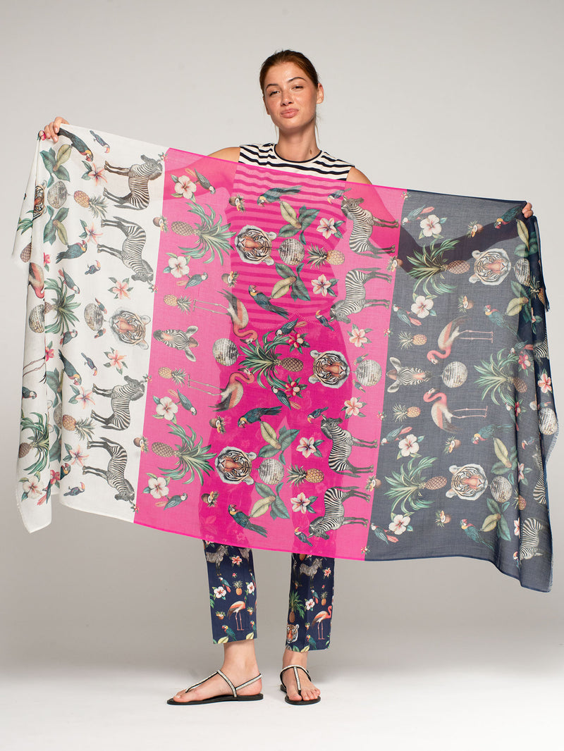 DISCO JUNGLE PRINT SCARF