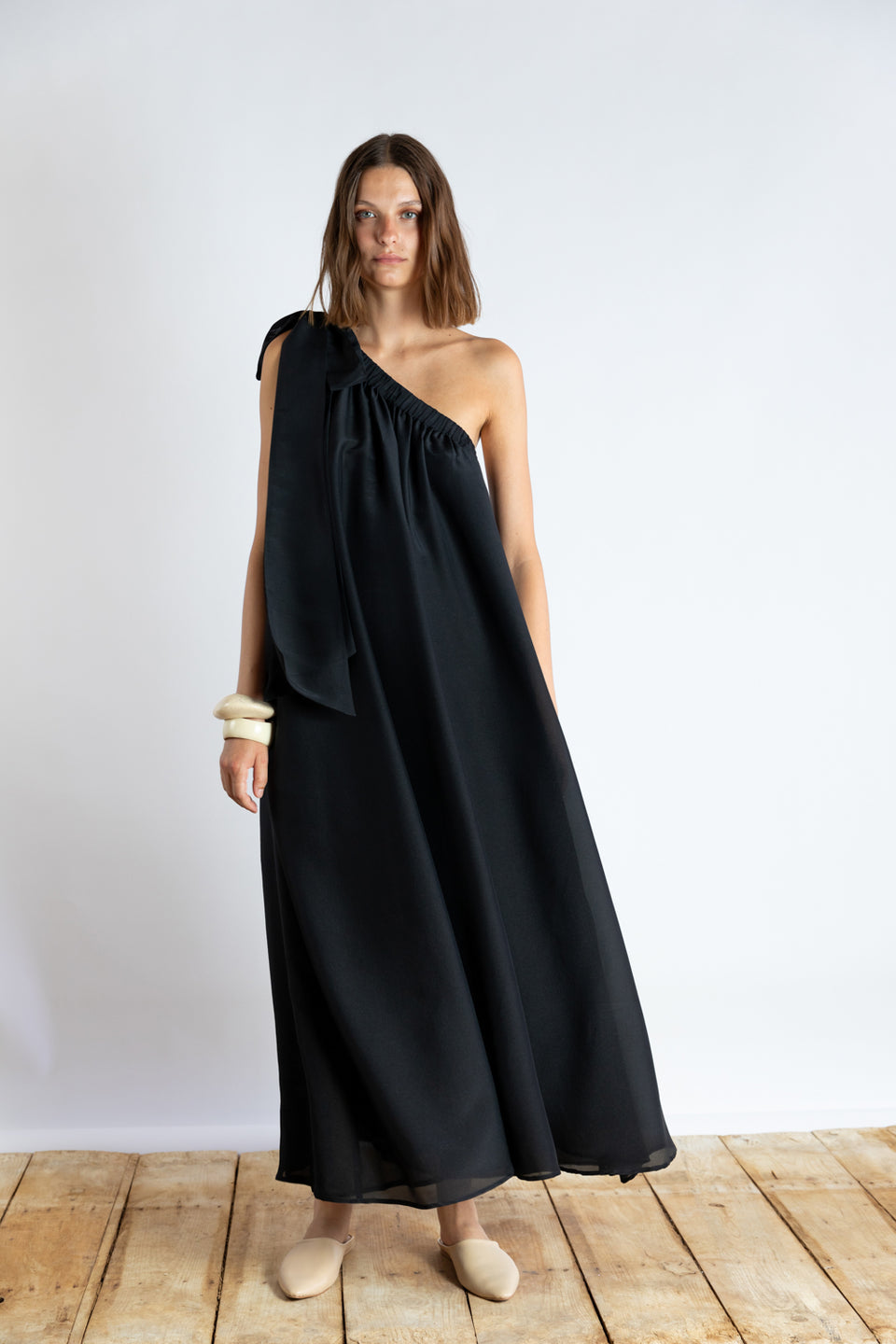 ASYMMETRICAL ONE-SHOULDER MAXI DRESS The Coop Dallas ASYMMETRICAL ONE-SHOULDER MAXI DRESS The Coop Dallas
