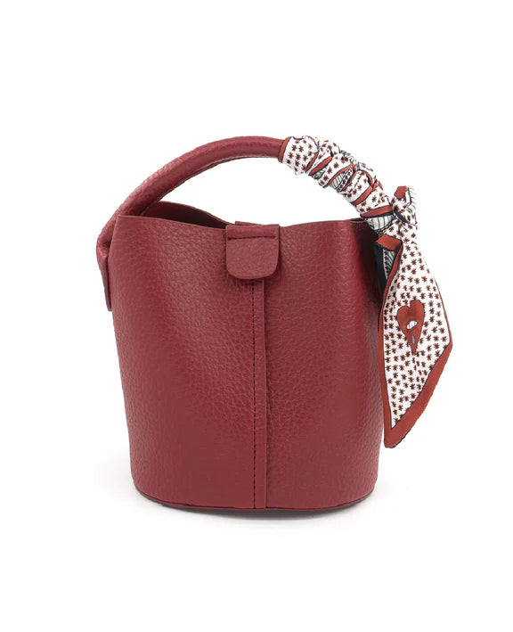 Bucket Bag with Scarf