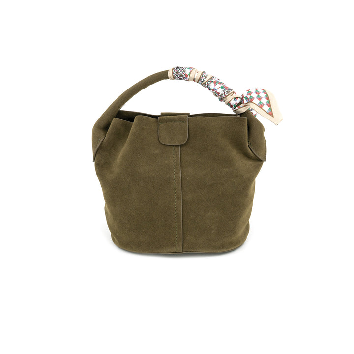Small Suede Bucket Bag
