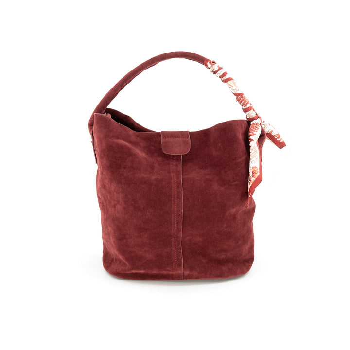 Big Suede Bucket Bag
