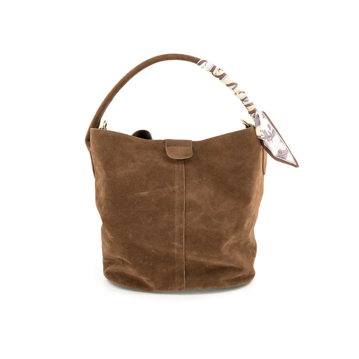 Big Suede Bucket Bag