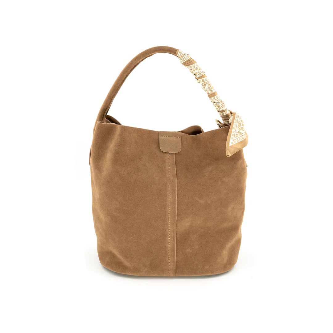 Big Suede Bucket Bag