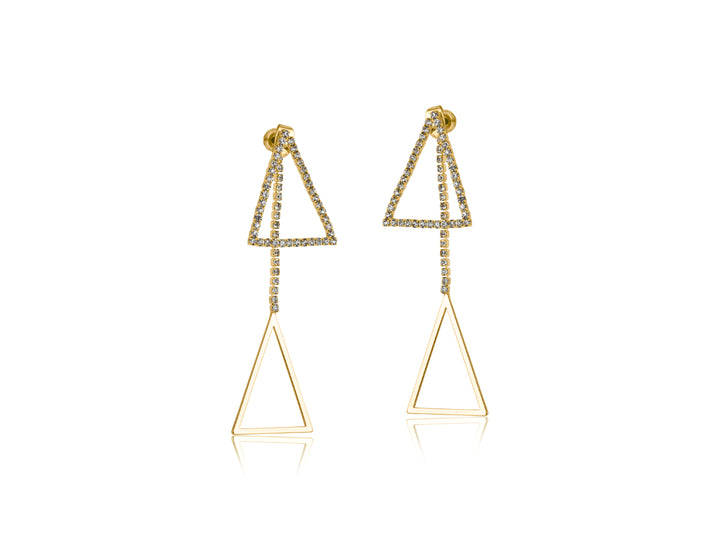 BML Alena Triangle Diamante Earrings