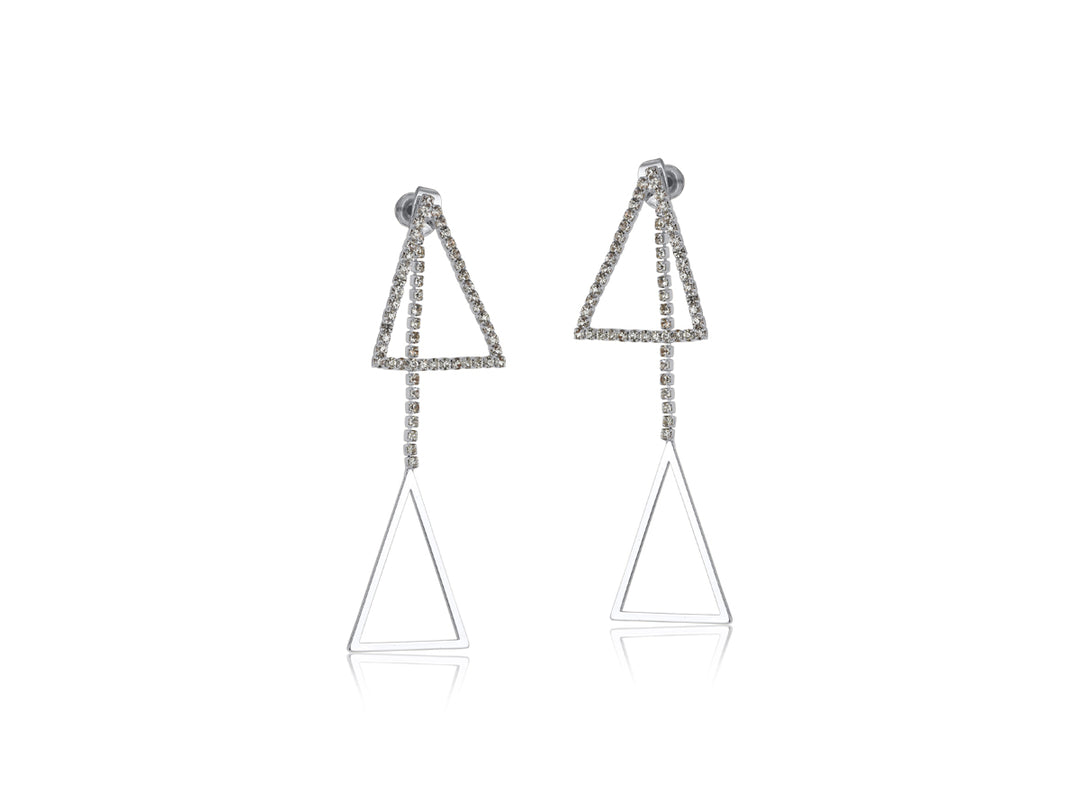 BML Alena Triangle Diamante Earrings