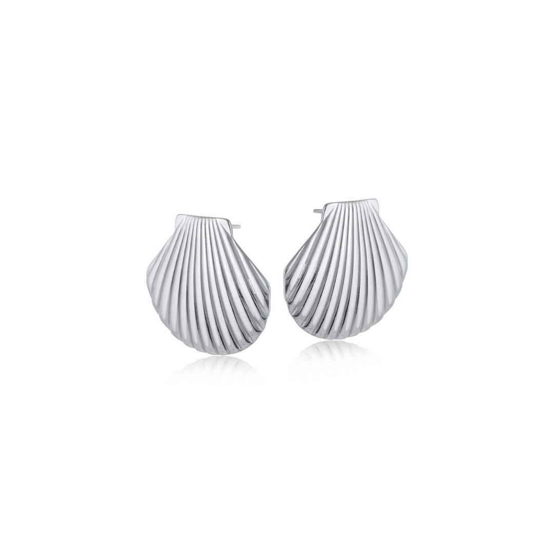 CHLOE SHELL STAINLESS STEEL EARRINGS
