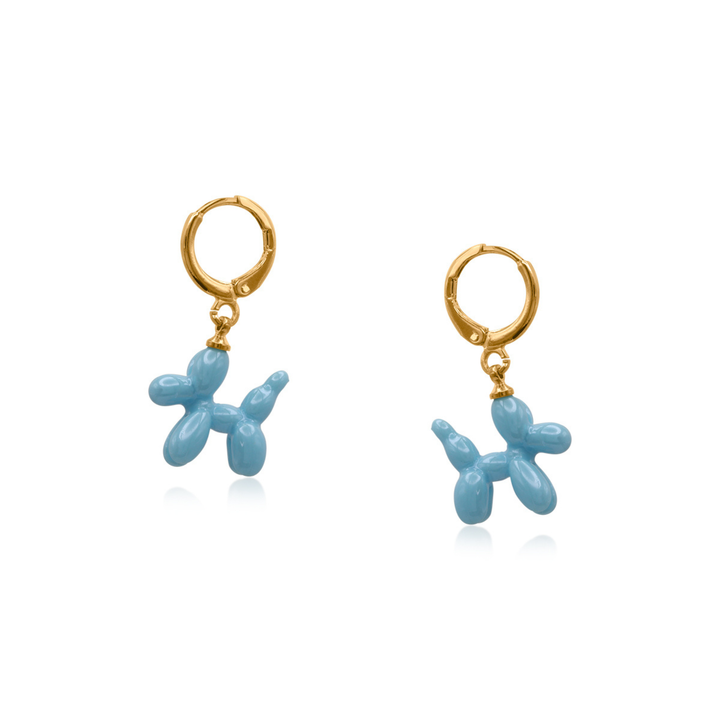 BELLAS BALLOON DOG HUGGIES EARRINGS