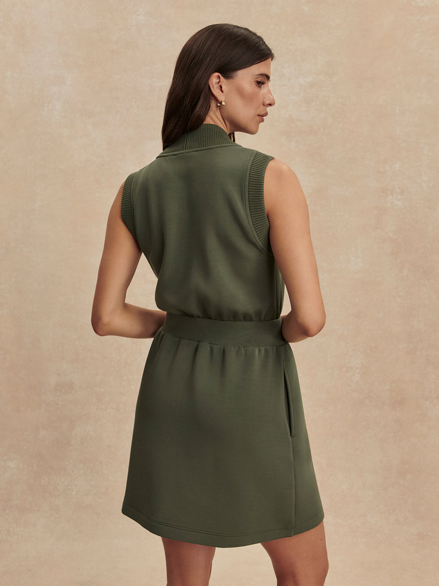 Polyanna Half Zip Dress