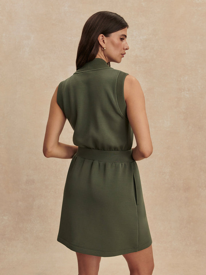 Polyanna Half Zip Dress