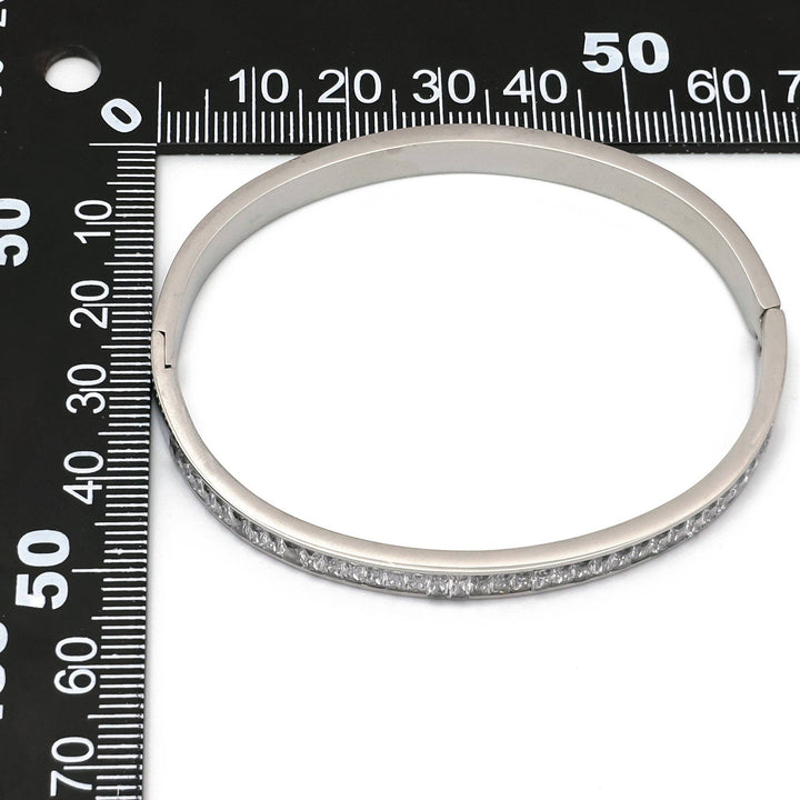 CZ Baguette Bangle Bracelet