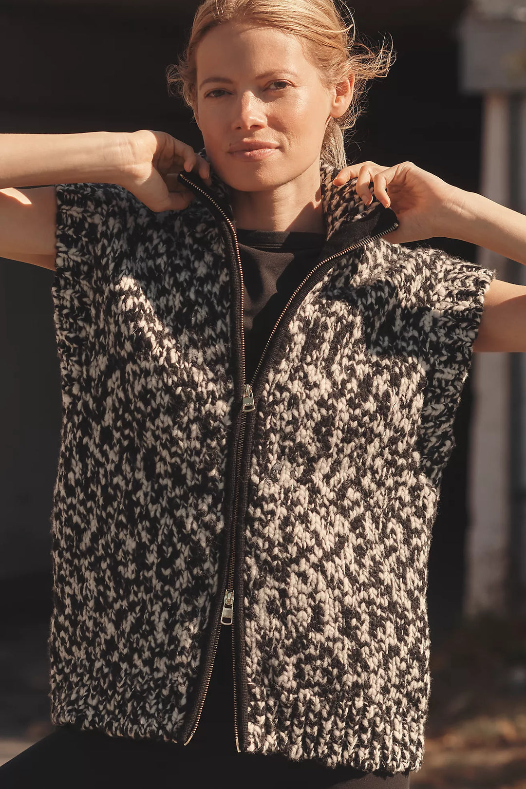 Sandy Zip Through Sweater