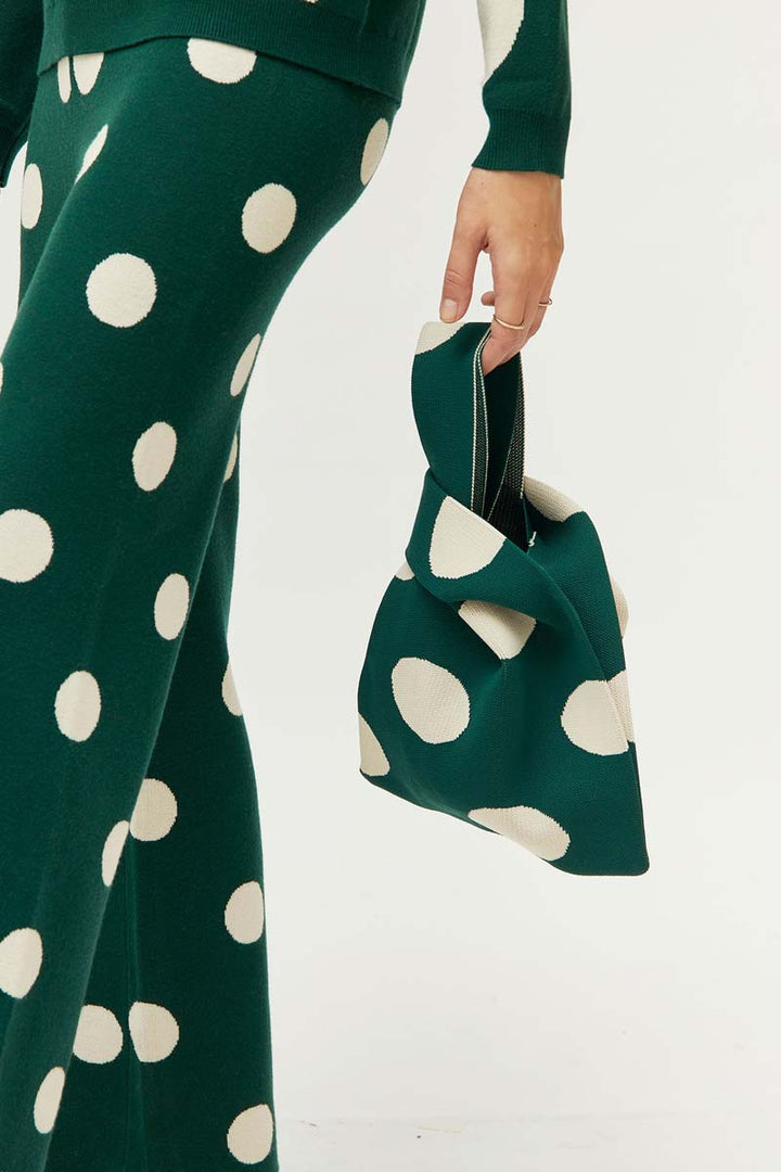 Polka Dot Print Handbag