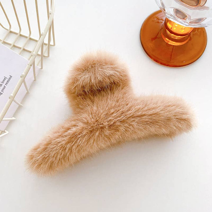 Brooke | Fluffy French Twist Claw Clip