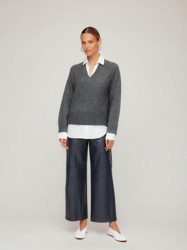 Faux Patent Leather Pants