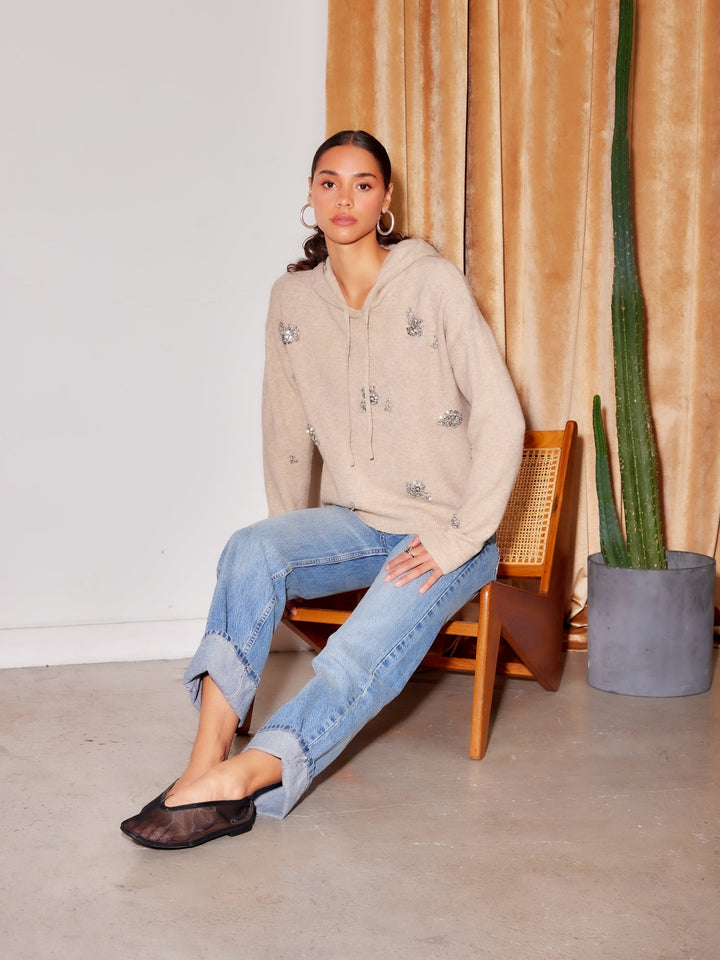 Krystal Embellished Hoodie