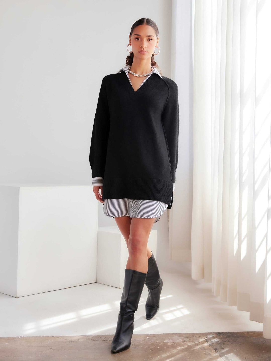 Carrie Mixed Media Dress