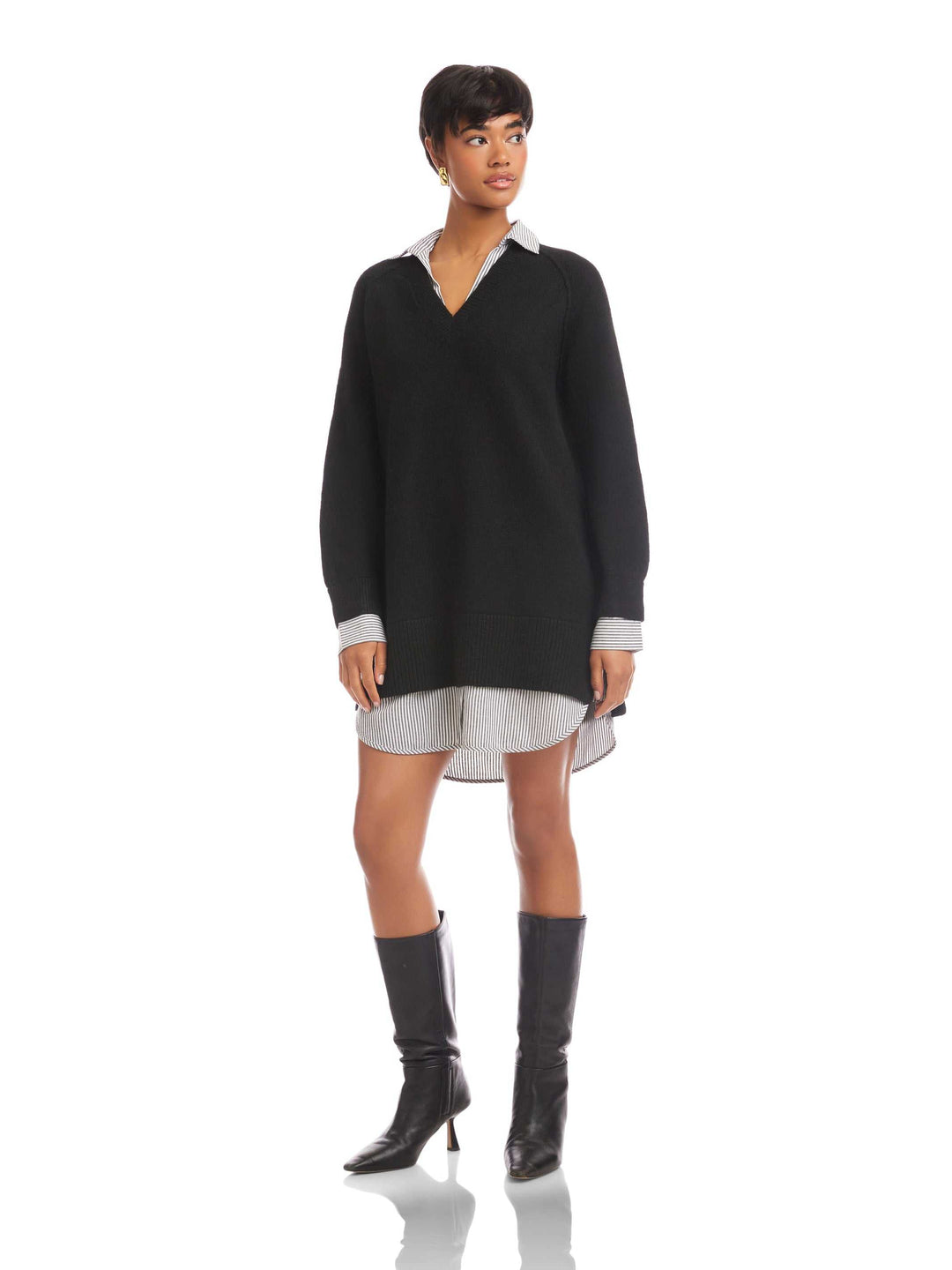 Carrie Mixed Media Dress