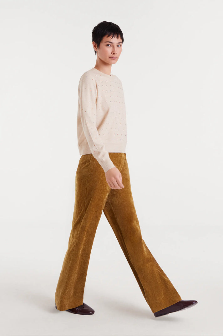 Cream Multi Detailed Sweater