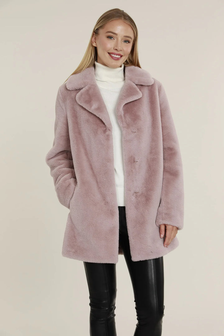 Faux Fur Overcoat