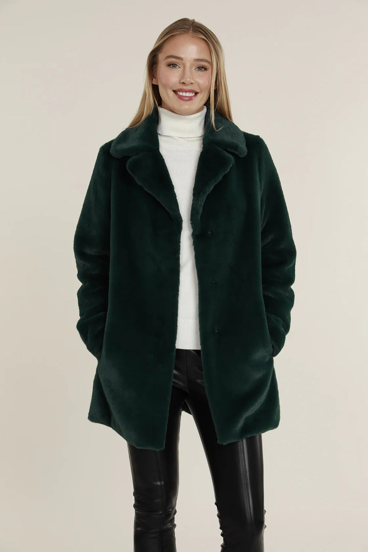 Faux Fur Overcoat