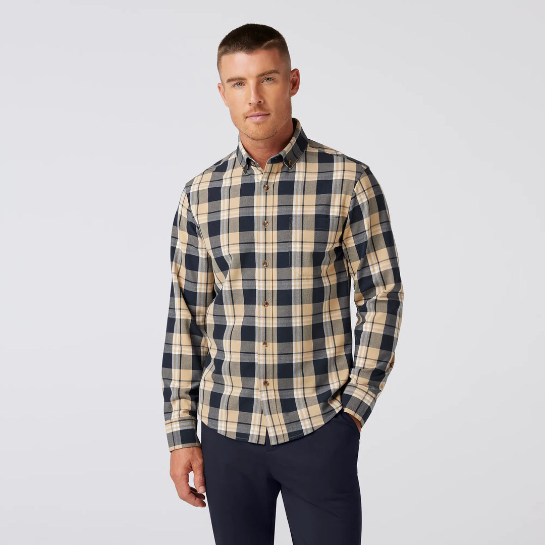 MIZZEN+MAIN City Flannel Dress Shirt