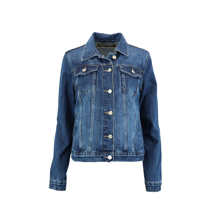 Black Floral Designer Denim Jacket