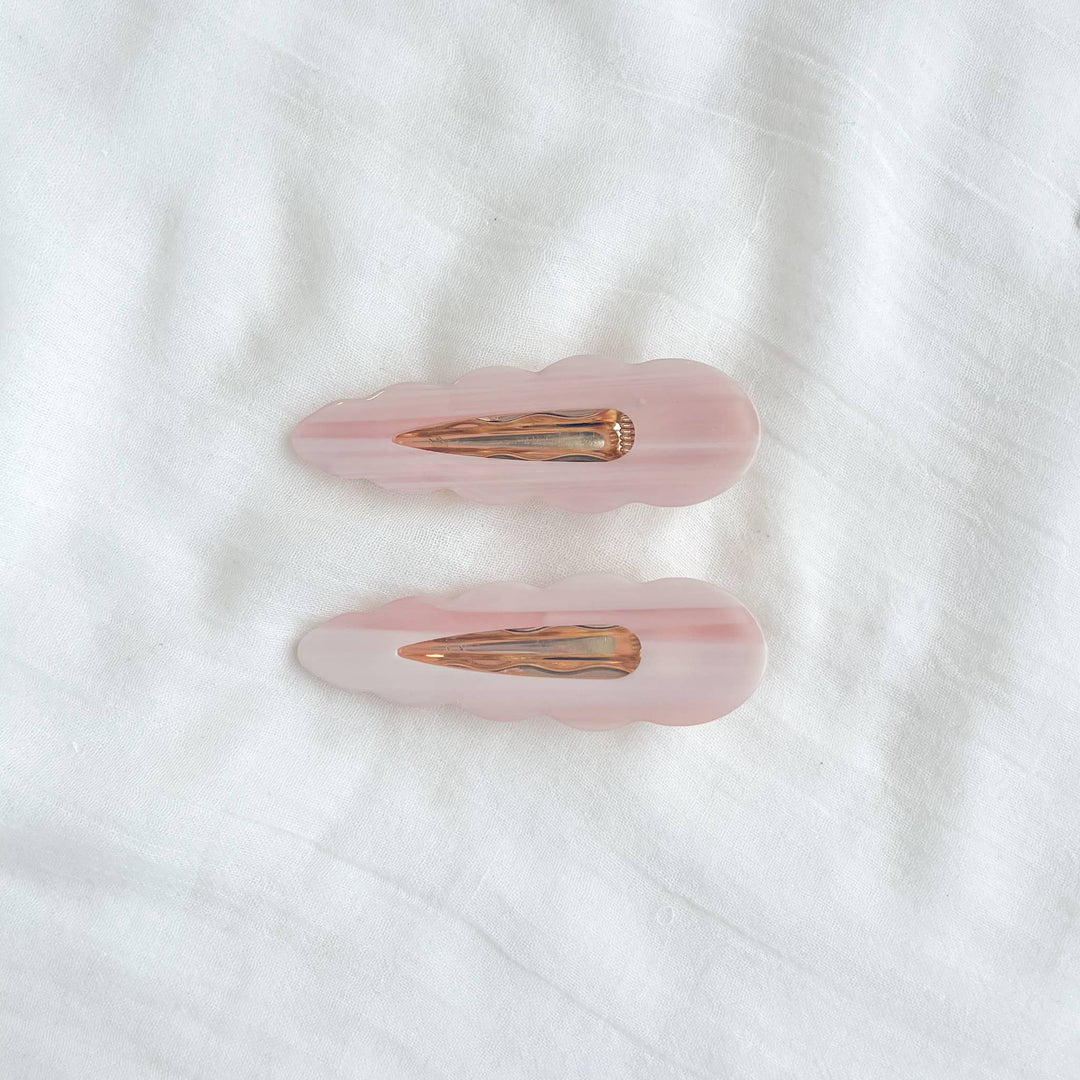 Multi Pink/Sand Hair Clip (Set of 2)