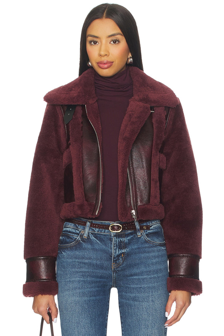 Head Start Crop Sherpa Fleece Jacket