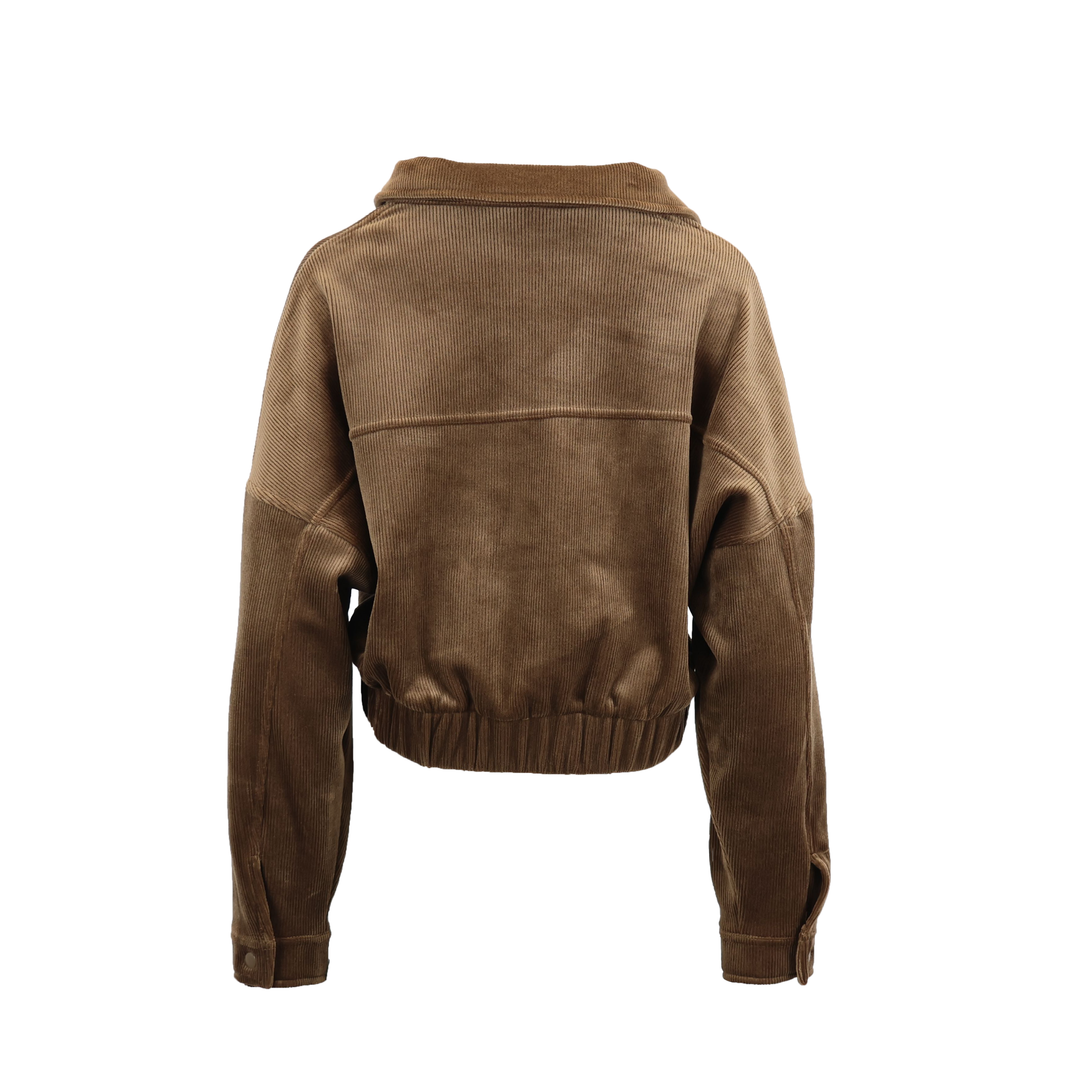 Brushed Corduroy Cropped Jacket