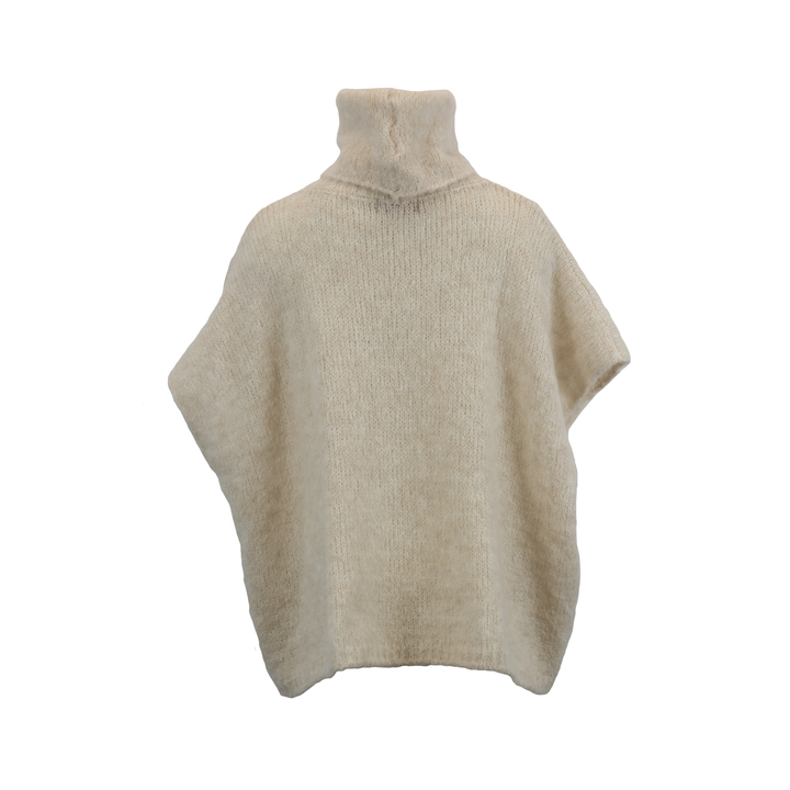 TURTLENECK SLEEVELESS KNIT SWEATER VEST