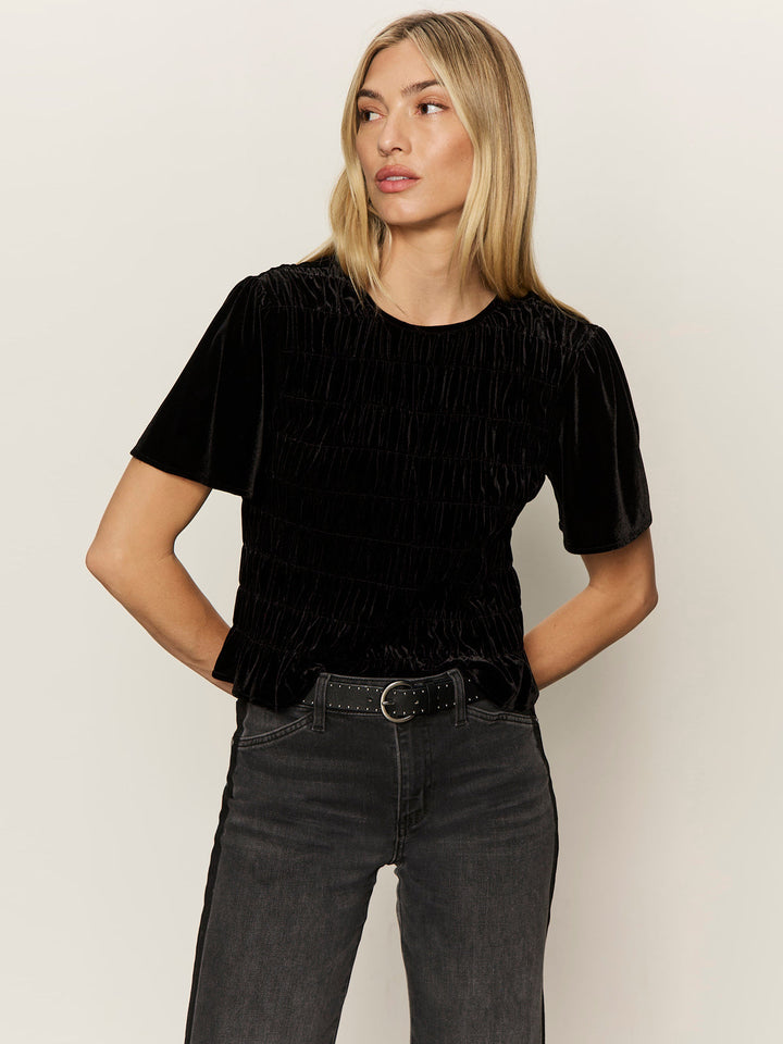 WE BELONG TOGETHER VELVET TOP