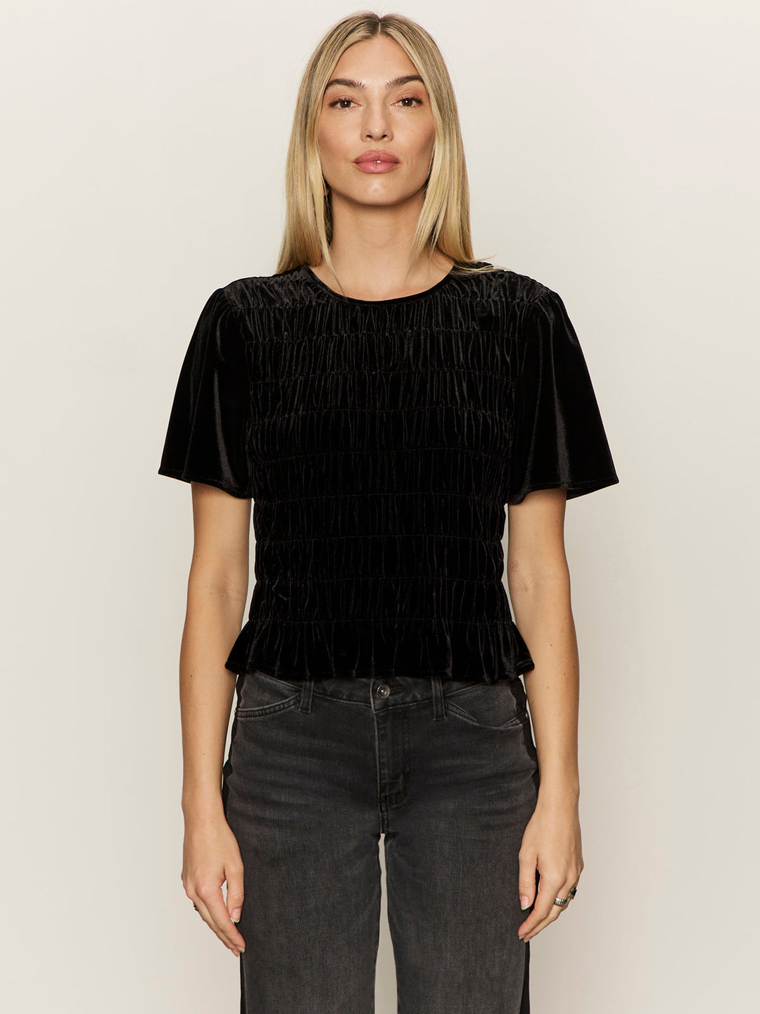 WE BELONG TOGETHER VELVET TOP