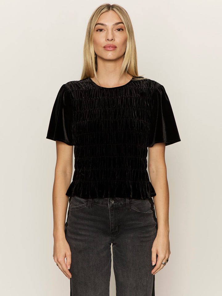 WE BELONG TOGETHER VELVET TOP