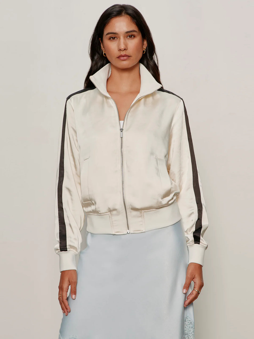 SATIN TRACK JACKET