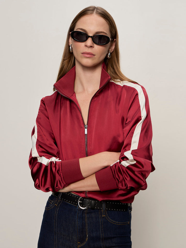 SATIN TRACK JACKET