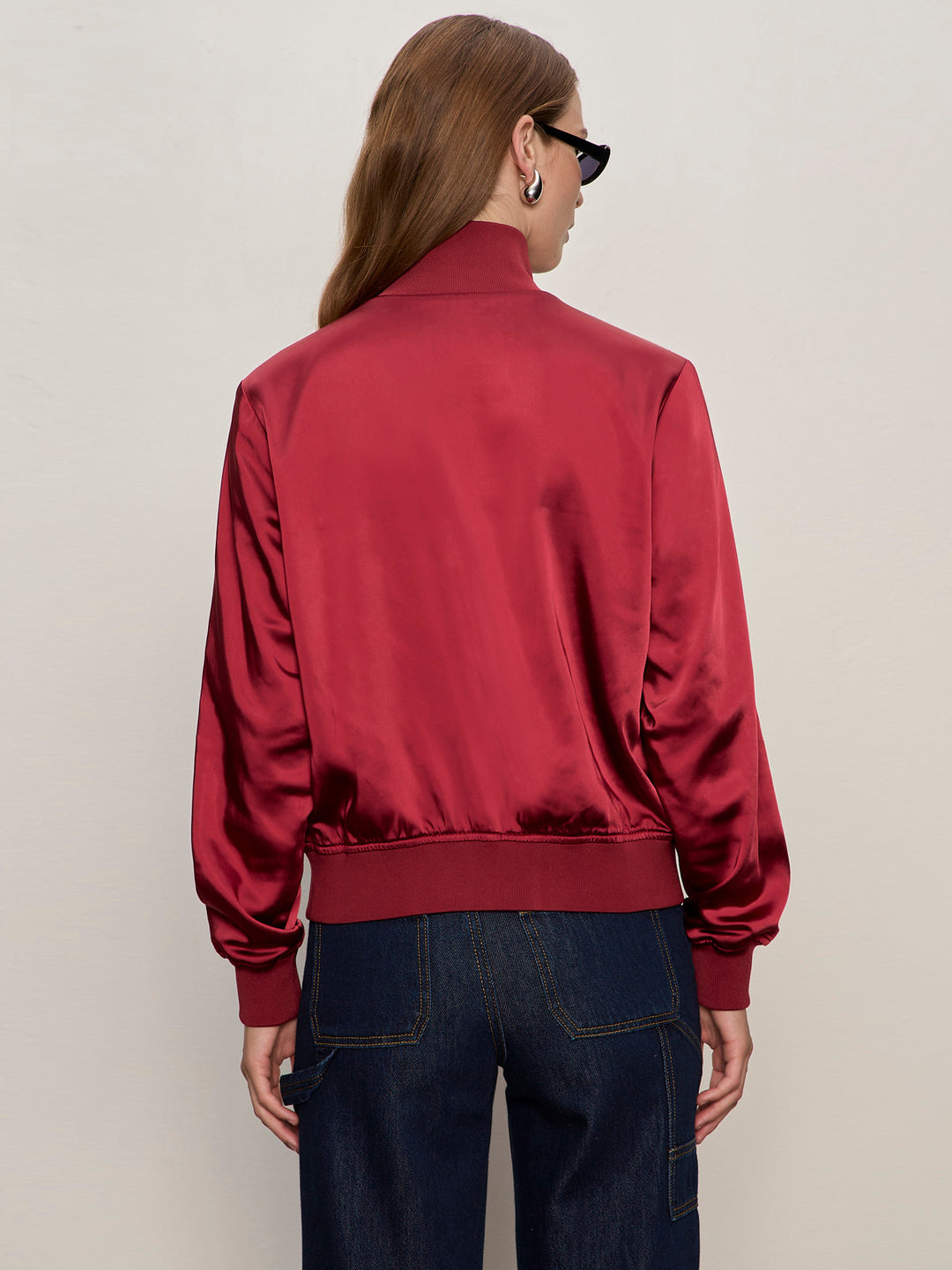 SATIN TRACK JACKET