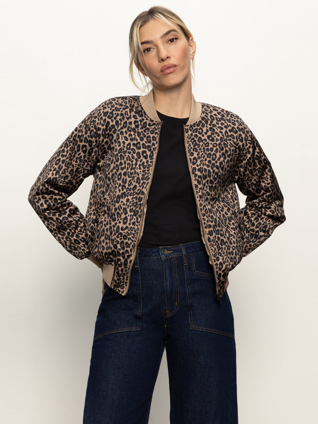 MONROE SATEEN BOMBER