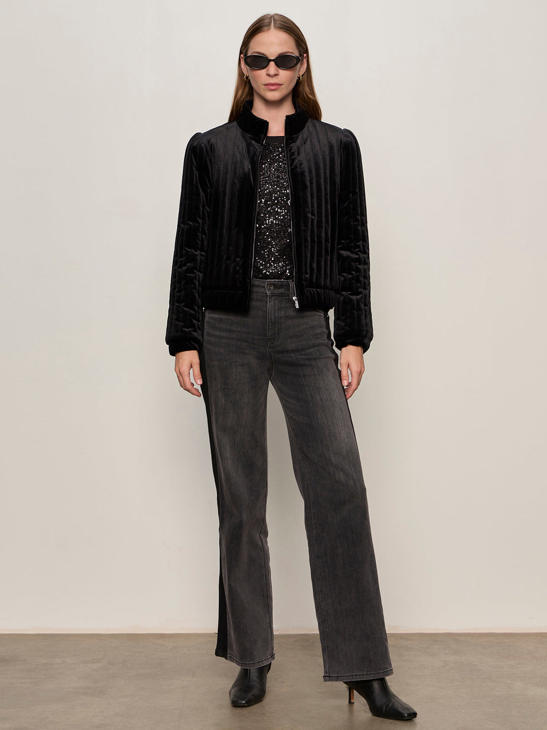 Quilted Velvet Jacket